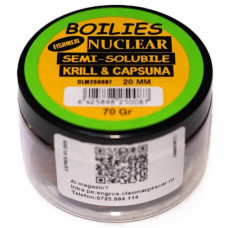 Boilies Claumar De Carlig Fishmeal Nuclear Krill-capsuna 70gr 20mm